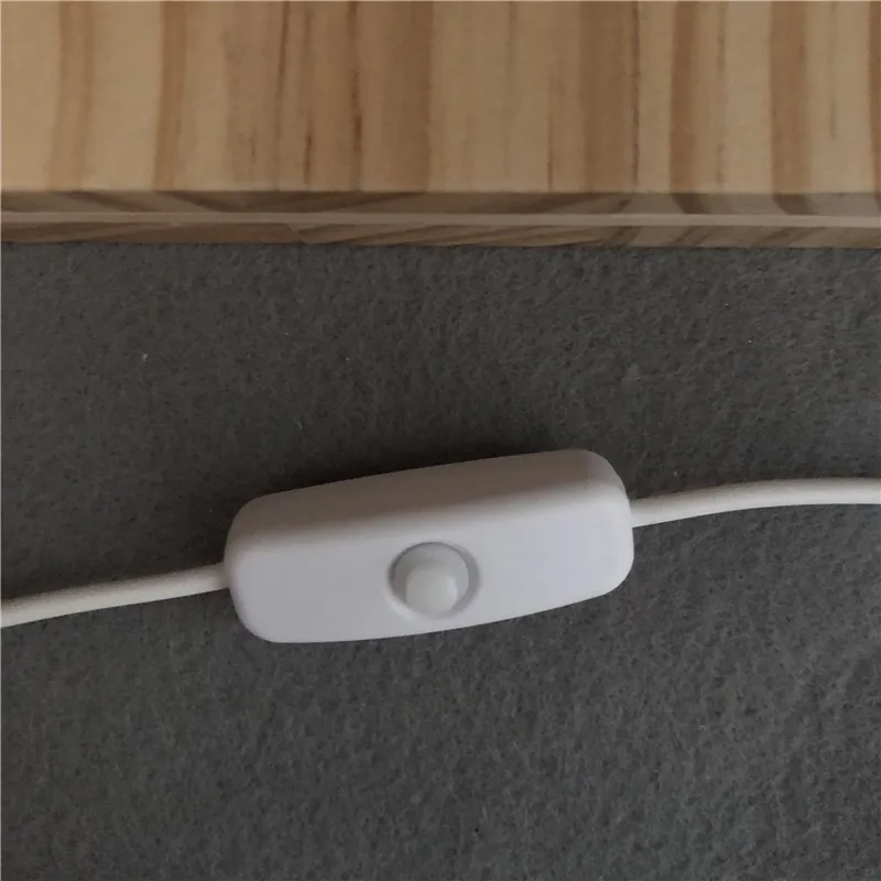 Деревянная лампа в форме зуба 3D USB светодиодный настольный светильник с