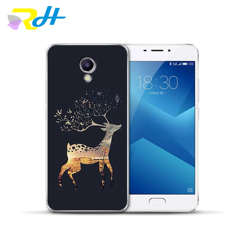 Чехол для Meizu U10 U20 M5 Note M5C M3C Pro 6 M3S Max M5S M6 M3 чехол рождественской снеговика