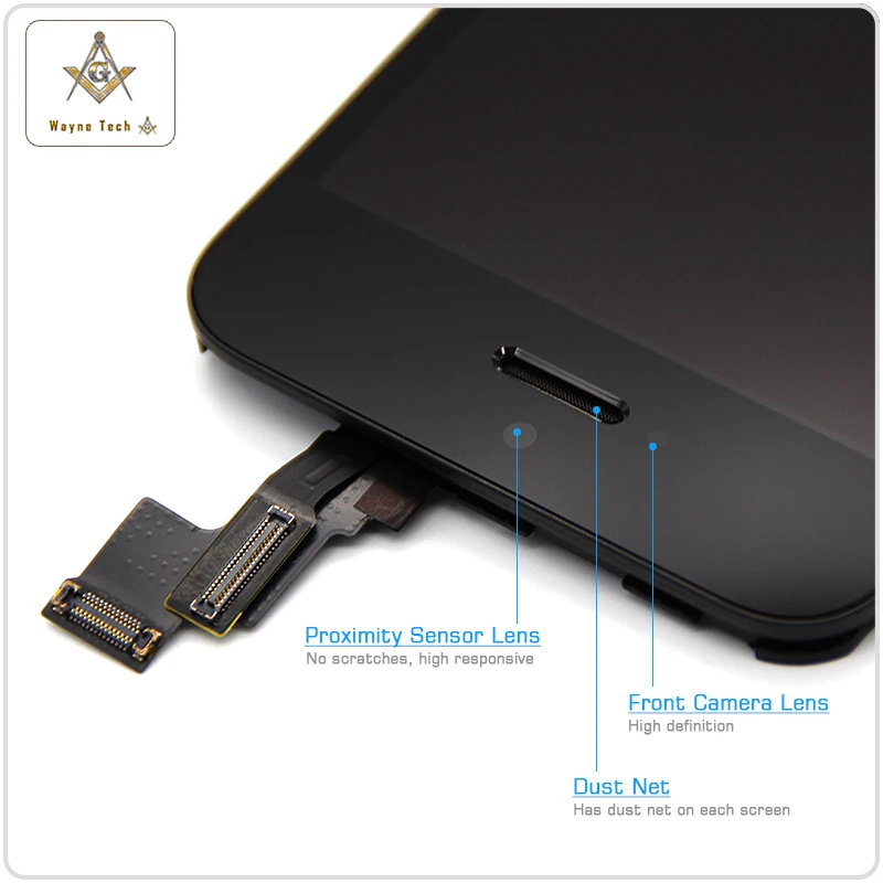 10 шт./Лот AAA Качество без битых пикселей для iPhone 5C 5G LCD с сенсорным экраном