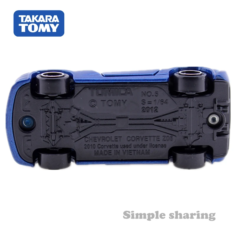 Takara Tomy Tomica No.5 Chevrolet Corvette Z06 автомобильные игрушечные весы 1:64 миниатюрный набор для