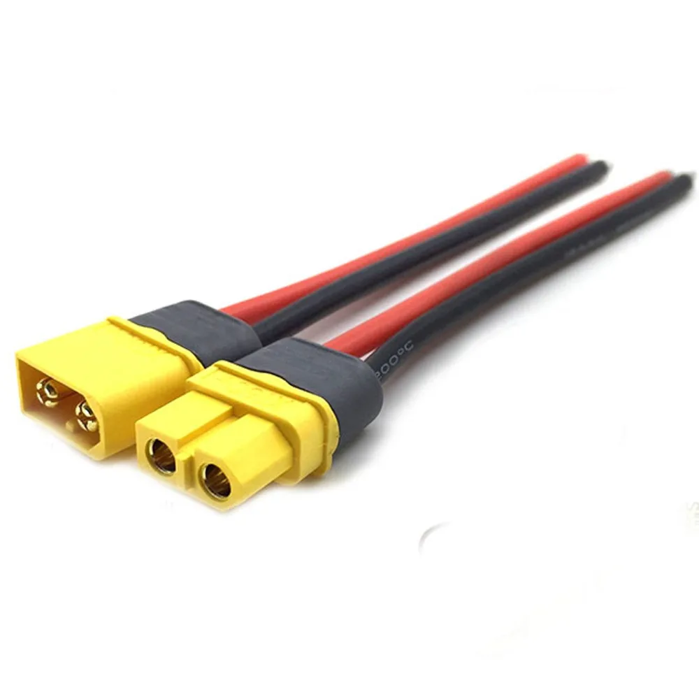 

5pcs Amass XT60H plug Connector with Shealth 14awg 12AWG Silicone Wire for FPV RC Lipo Battery accessory parts
