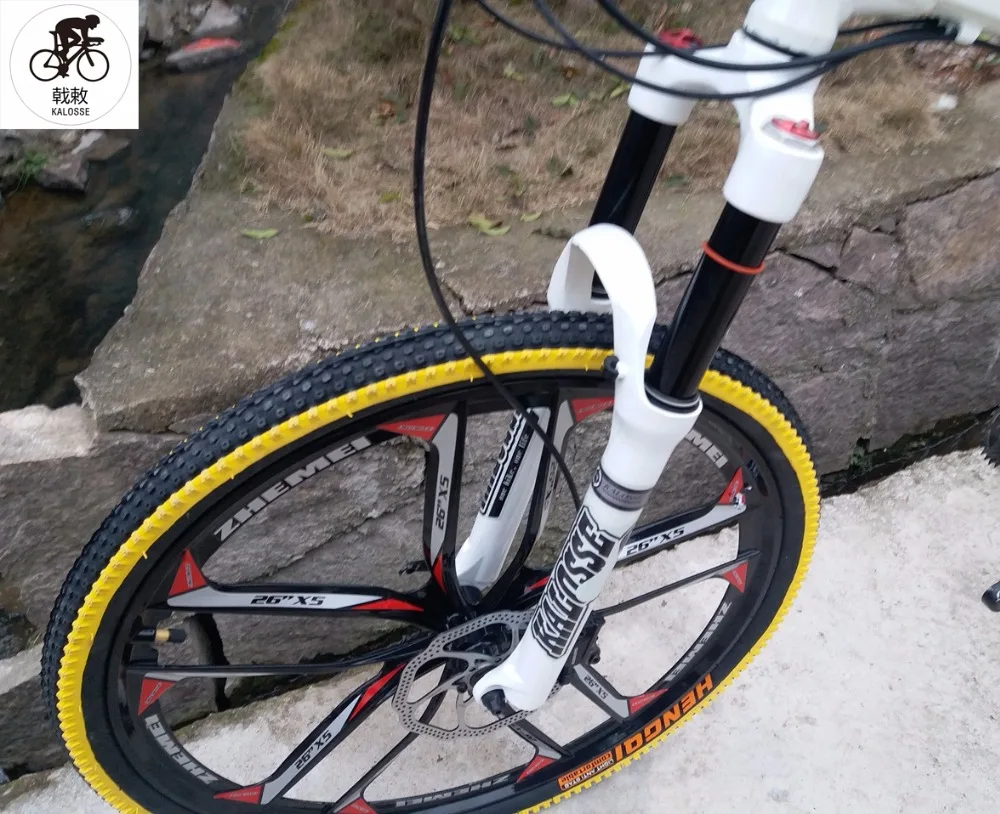 Складной горный велосипед Kalosse встроенные колеса 24/27/30 скорости 26 скоростей