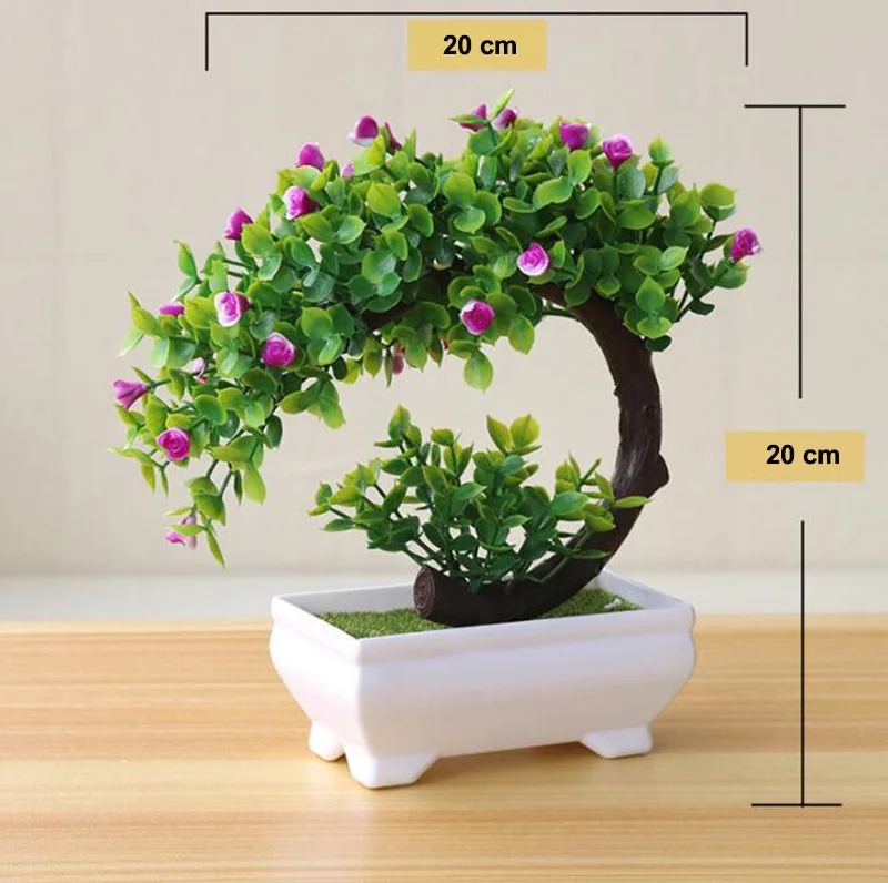 Colorful Artificial Plants Bonsai Potted Fake Flower For Home &amp Garden Decoration #08 | Дом и сад