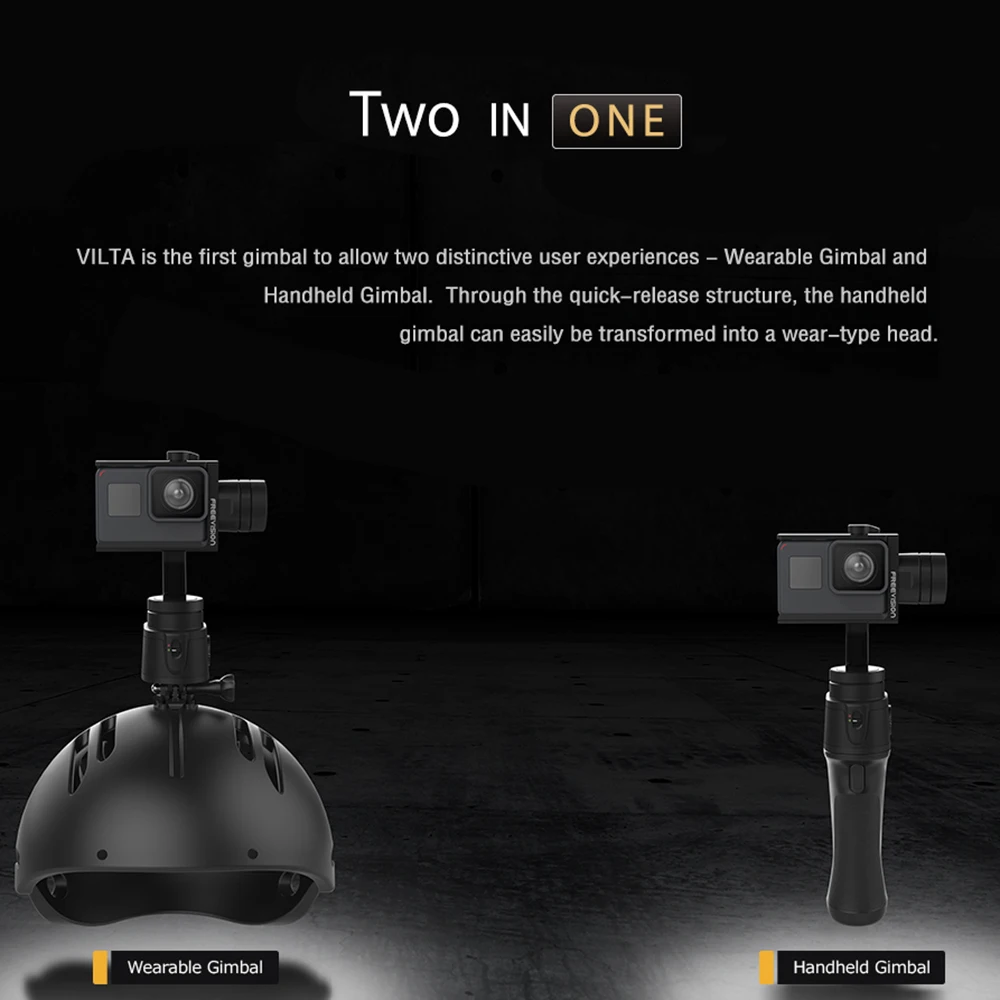 DIGITALFOTO Freevision VILTA 3 осевая портативная внешняя экшн Спортивная камера gimbal steadicam