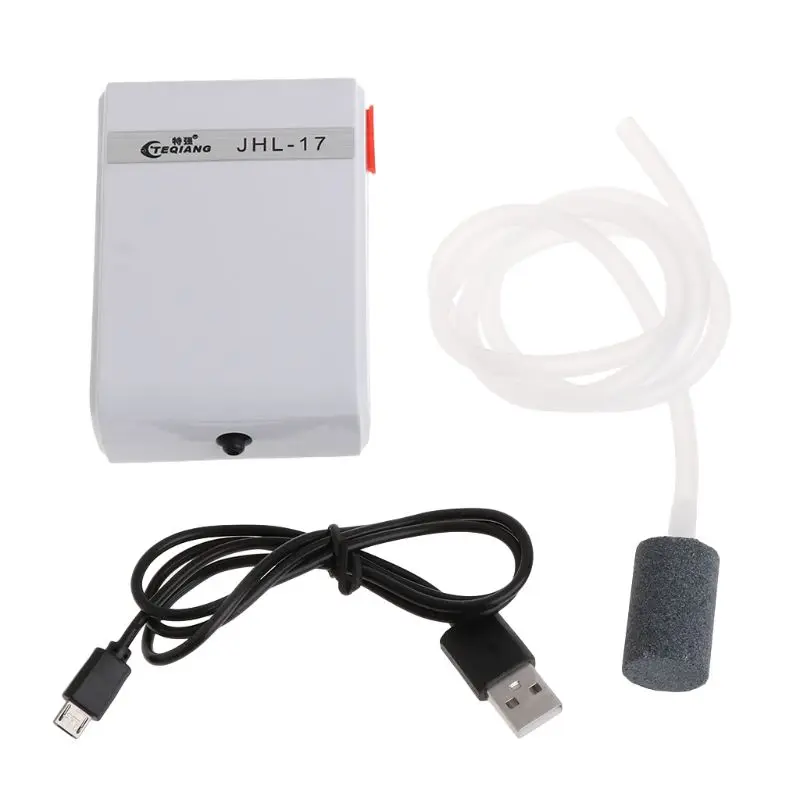 Кислородный насос Аквариумное Оборудование для аквариума зарядка через USB