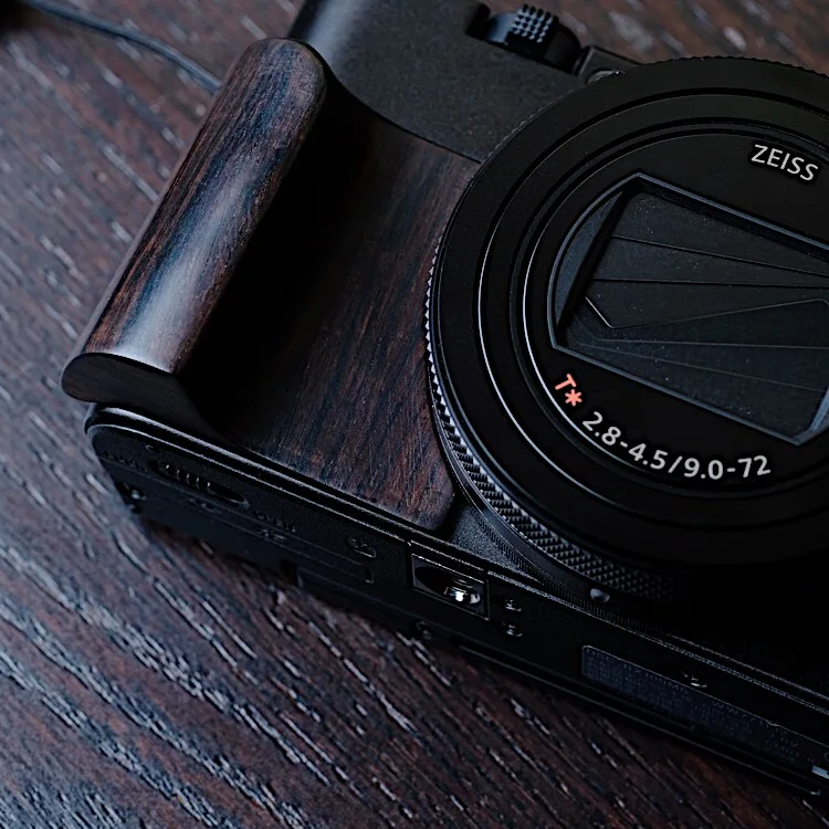 Запасная часть деревянной рукоятки для камеры Sony RX100 RX100M2M RX100M3 RX100M4 RX100M5