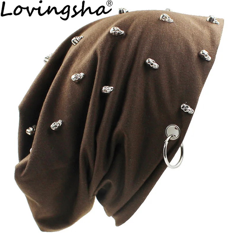 LOVINGSHA Autumn Hats For Men Women Fashion Hip hop Winter Girl Skullies Hoop Design Ladies thin Beanies Hat Unisex HT074|beanie men hat|designer