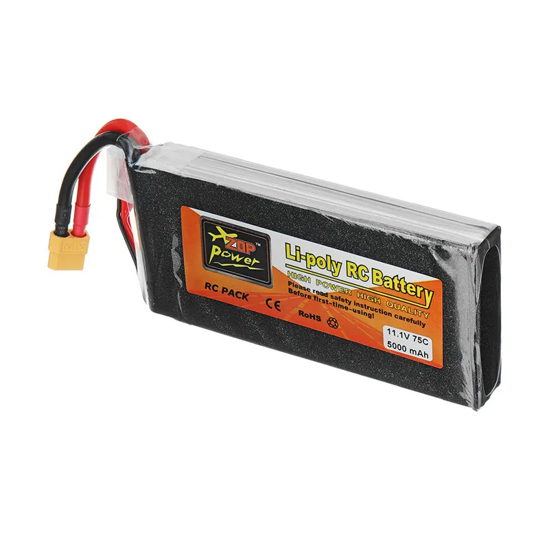 ZOP power 11,1 V 5000mAh 75C 3S Lipo аккумуляторная батарея W/XT60 Разъем для RC модели запчасть для мультикоптера аксессуары