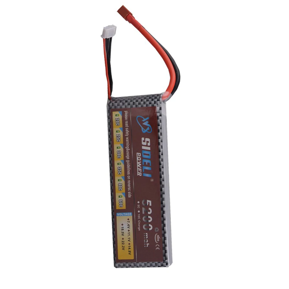 ELEOPTION 3PCS 11.1V 5200mah 3S 30C LiPo Battery For RC Car Truck Helicopter Airplane Frame Kit with XT60 / T Plug | Электроника