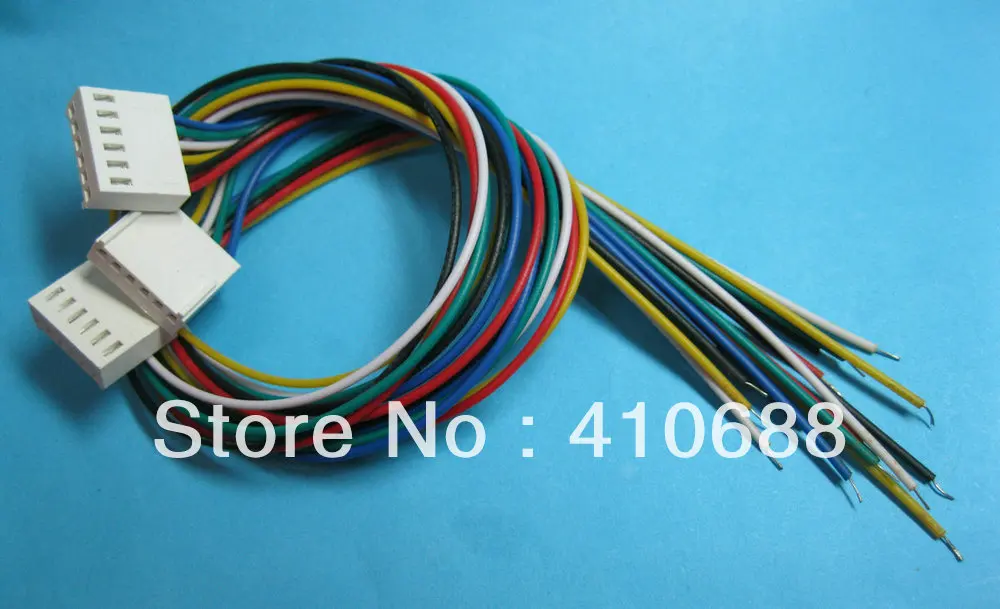 100 шт 2510 шаг 2 54 мм 6 контактный разъем с 26AWG 300 кабель|connector block|pin 3dconnector clip |