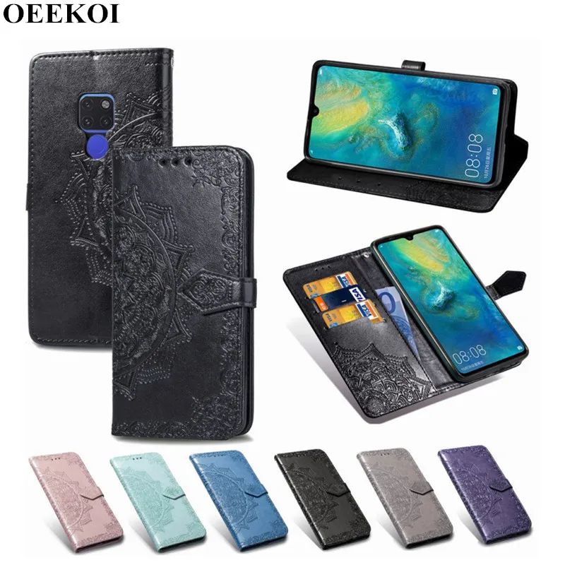 Откидной Чехол OEEKOL Datura Flower кожаный чехол для Huawei P20 Lite 2019/Nova 5/P Smart Z/Y9 Prime 2019/Mate