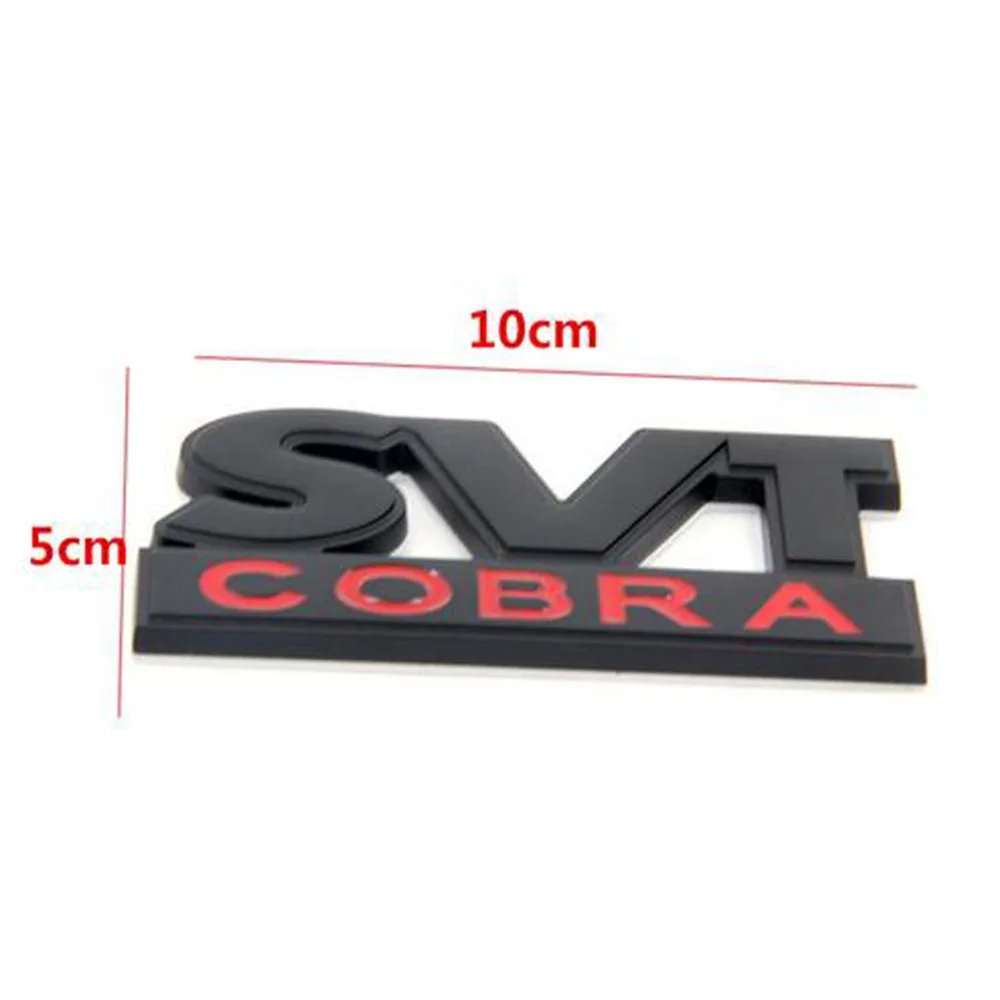 Забавная наклейка для автомобилей 3D металлический SVT COBRA автомобиля стикер