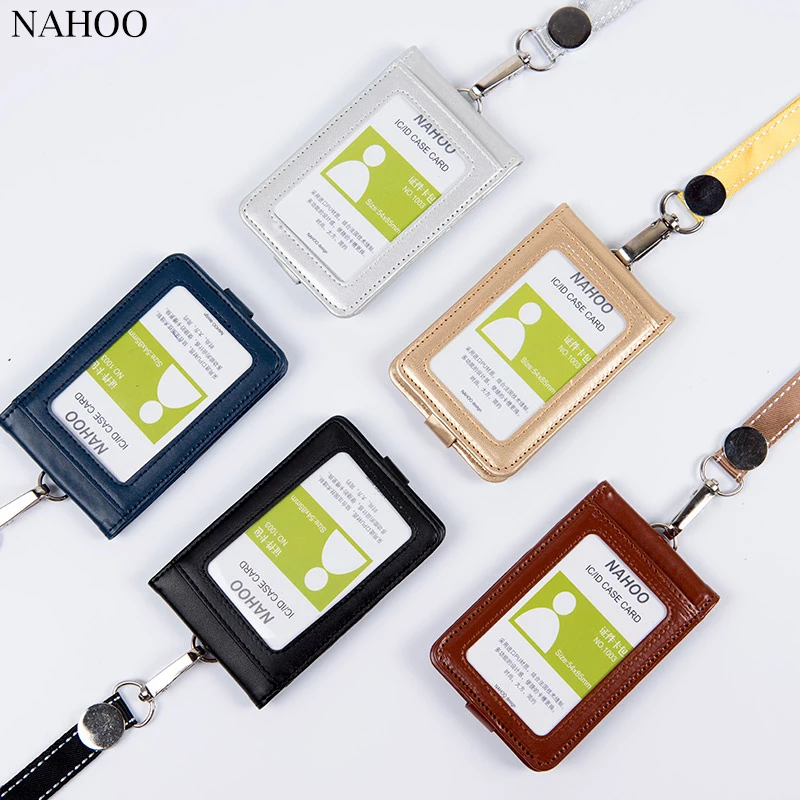 Nahoo Lanyards держатель для удостоверения личности милый пластиковый значок с именем