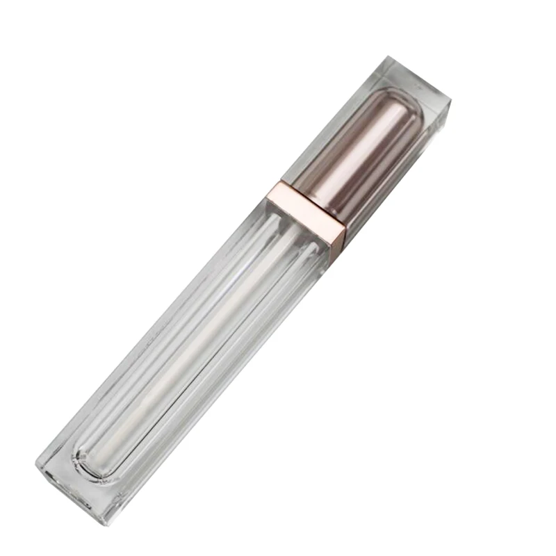 Rose gold 10/40 шт 7 мл, Розовый Золотой тюбик для блеска для губ трубка, квадратная Серебряная контейнер для блеска для губ с перезарядкой бутылки, Пластик жидкость контейнер для губной помады - Цвет: Rose gold