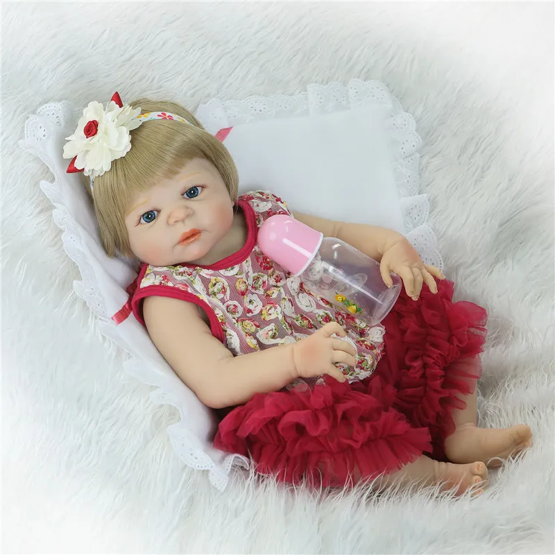 

Bebe Full Body Silicone Reborn Baby Doll Toys Lifelike NPK Baby-Reborn Girls Baby Doll Child Brinquedos bonecas