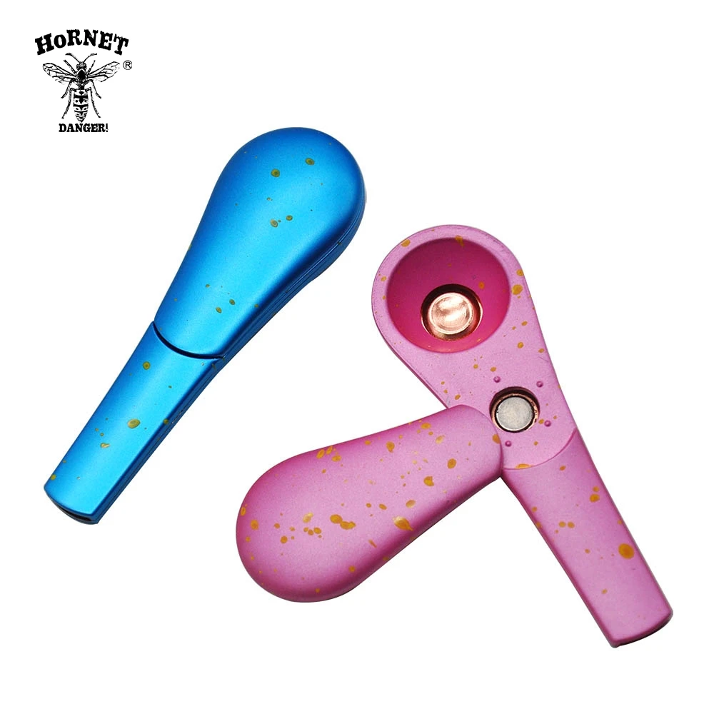 Металлическая курительная трубка HORNET 96 мм из цинкового сплава для трав ручная