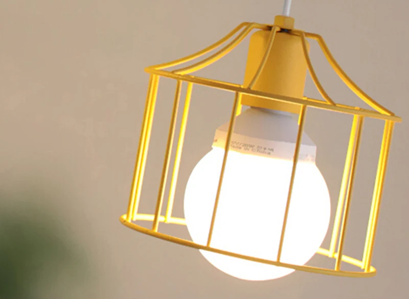 Подвесной светильник в деревенском стиле подвесной с железной рамой | Лампы и