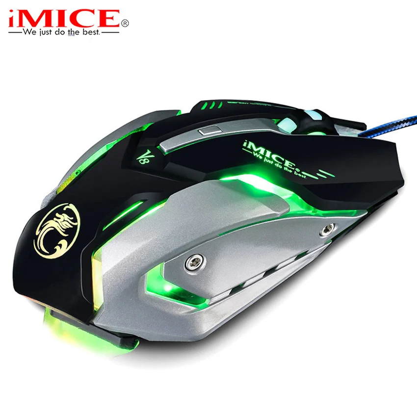 Professional Macro Custom Wired Gaming Mouse 4000DPI Game Optical USB Computer Mouse Gamer Cable Mice for PC Laptop for CSGO