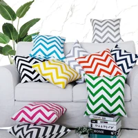 cotton canvas geometric wave stripe car bed throw pillow case custom cushion cover home decor 40 45 50 60 70cm