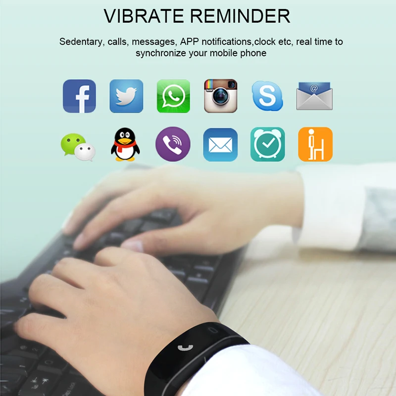Best Blood Pressure Smart Bracelet Heart Rate Tracker Sport Fitness Clock Bluetooth for iPhone Samsung Huawei Xiaomi PK Miband 3 |