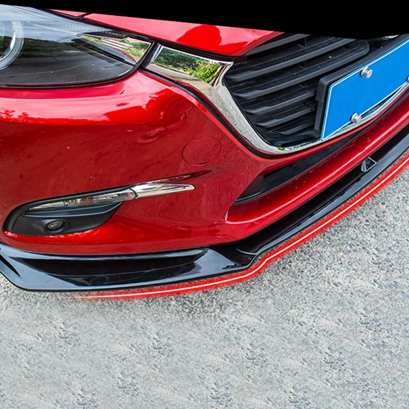 Vtera для Mazda 3 передний бампер для губ протектор накладка хэтчбек седан внешние аксессуары спойлер