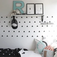 baby boy room triangles kids bedroom wall decor baby girl room wall sticker for kids room home decor childrens bedroom wallpaper