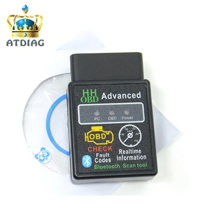 Мини Автомобильный диагностический сканер ELM327 V2.1 Bluetooth HH OBD Расширенный OBDII OBD2 ELM