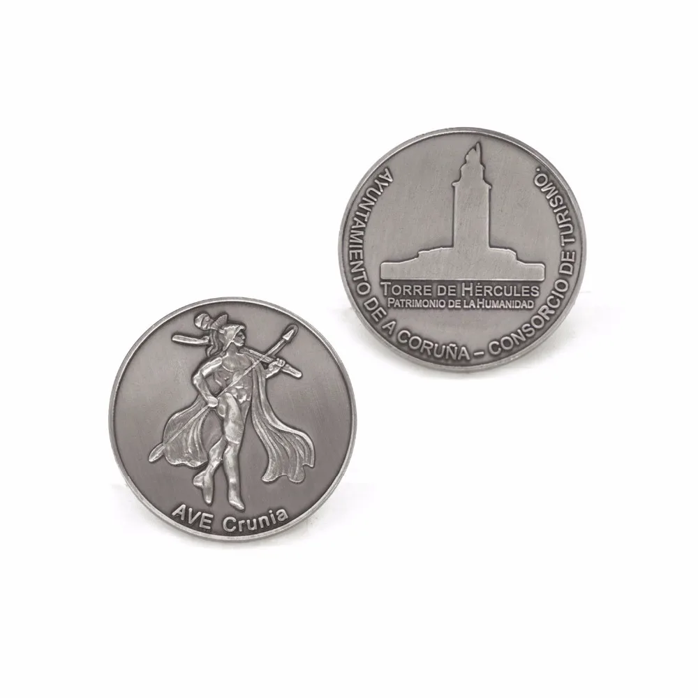 

Factory custom enamel antique silver metal coins soft navy hard enamel silver challenge coins