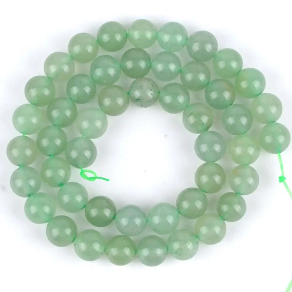 Smo Green Aventurine Бусины из натурального камня Круглые микс тусклые полированные Агаты бусины из яшмы свободные бусины для изготовления ювелирных изделий 4-10 мм Diy браслет 15" - Цвет: Smo Green Aventurine