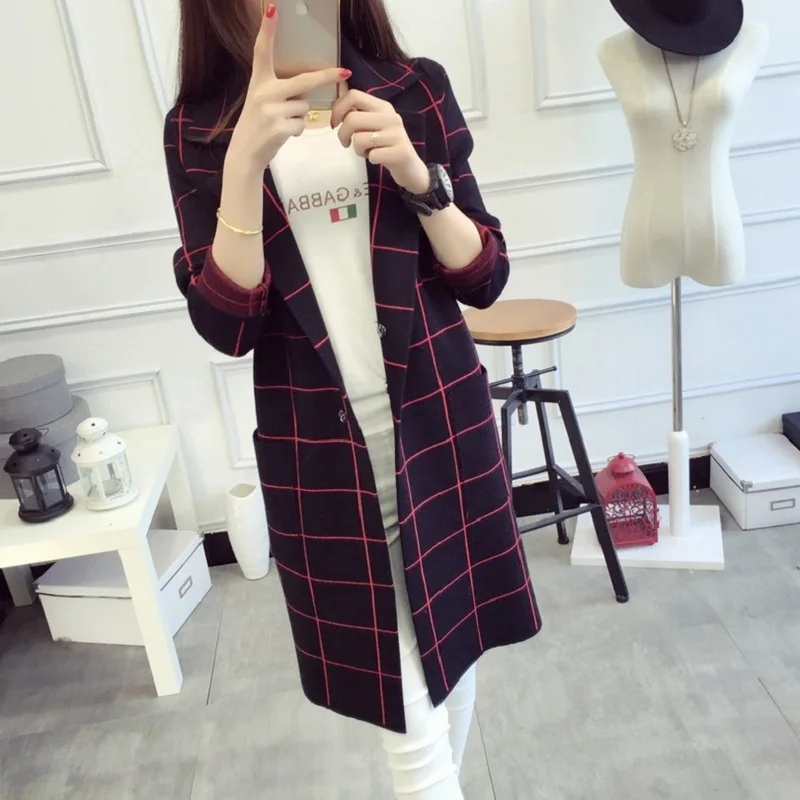 Женский свитер горячая Распродажа 2017 Новое поступление средняя Длинная модель