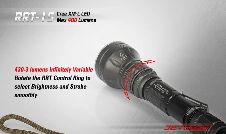 Бесплатная доставка NITECORE RRT15 CREE XML T6 светодиодный фонарик без батареи CR123