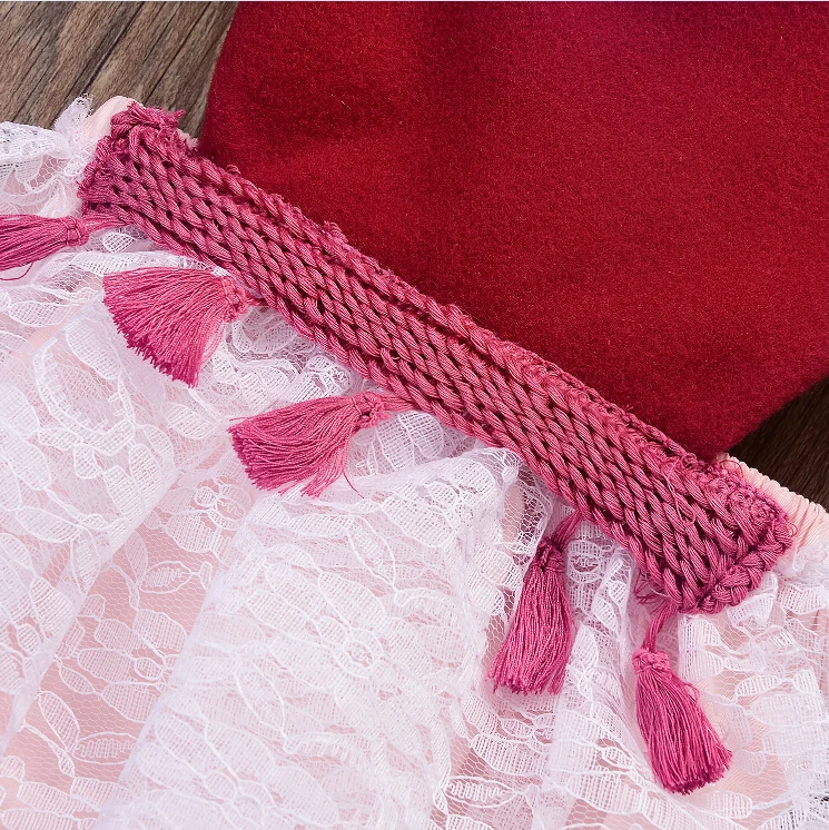 В наличии детский Рождественский комбинезон с юбкой пачкой для новорожденных