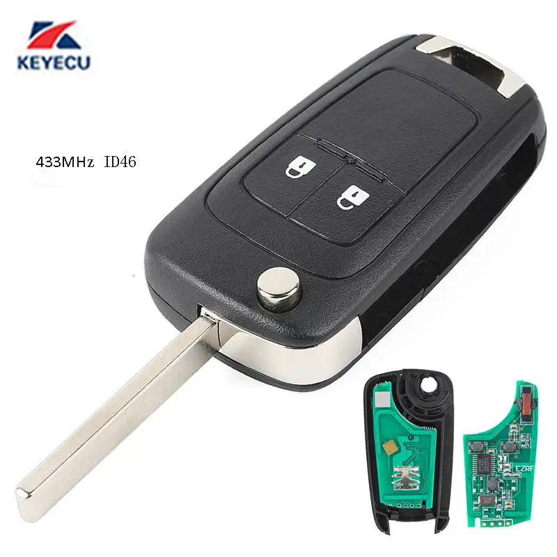 Дистанционный Автомобильный ключ KEYECU 5WK50079 для Opel Vauxhall Astra J Corsa E Zafira Tourer Insignia Mokka Viva