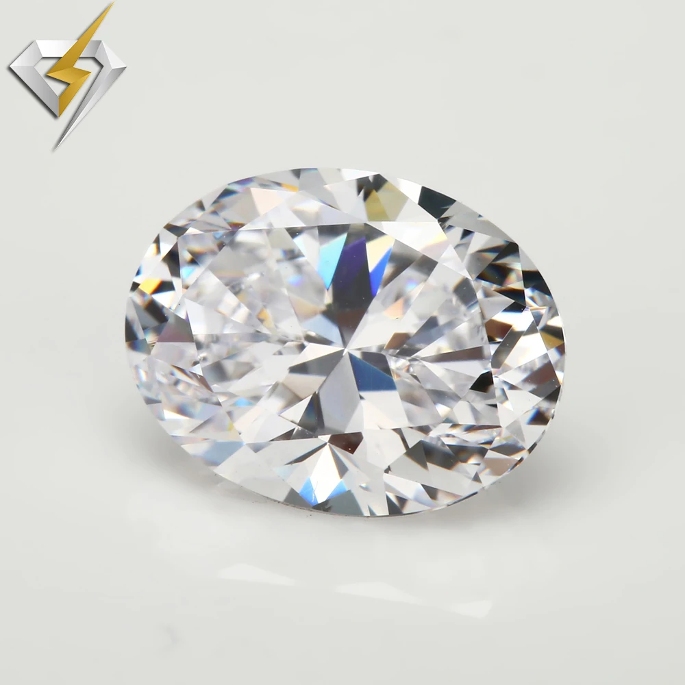 50 piece AAAAA High quality of the whole network Synthetic White oval shape Cut Imitation natural cubic zirconia make cz ring | Украшения и