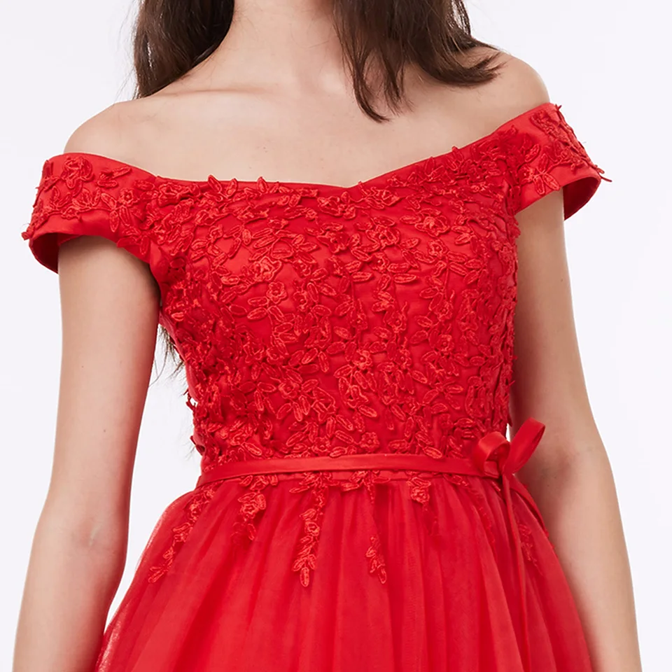 

Dressv off the shoulder cocktail dress black sleeveless knee length a line lace up homecoming short cocktail dresses