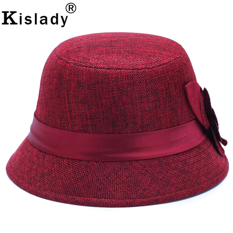 Kislady модная винтажная льняная фетровая шляпа для женщин новая весенняя летняя