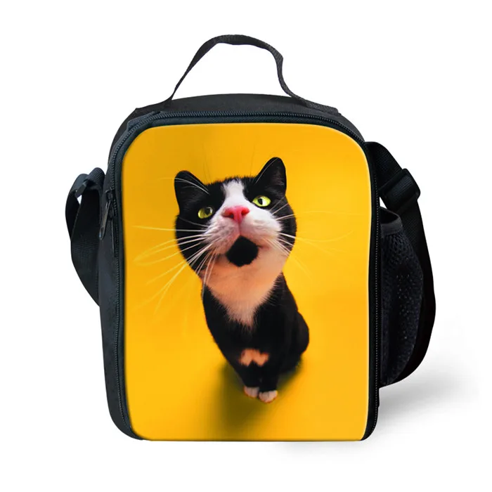 RLDZ0029G FORUDESIGNS Mochila Escolar Kawaii удивленный Кот Печать школьные сумки для детей девочек ортопедический рюкзак Карандаш сумка 3 шт. комплект - Цвет: RLDZ0029G