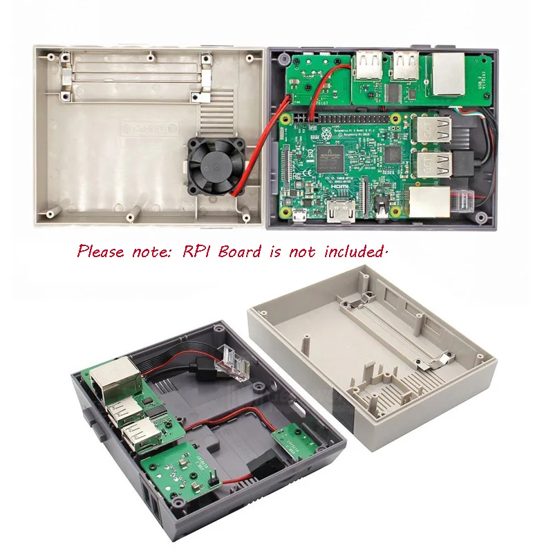 Чехол NESPi+ для Raspberry Pi 3 Model B+ корпус ABS для Raspberry Pi 3 Model B, совместимый с RPI 3 модели B и B