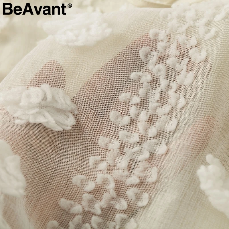 BeAvant, винтажное, Цветочная вышивка, короткое платье, для женщин, элегантное, на бретельках, на шнуровке, сарафан, белый, с оборками, летние женские платья