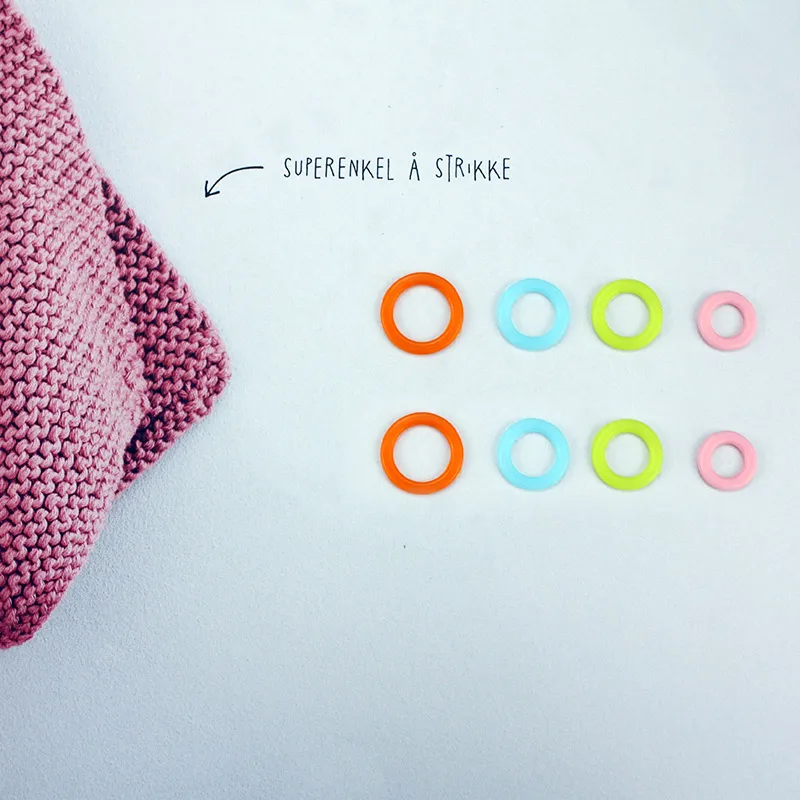 Stitch Ring Markers Пластиковые маркеры для вязания на спицах крючком Блокировка стежка маркеры инструменты для вязания - Цвет: Stitch Ring Markers