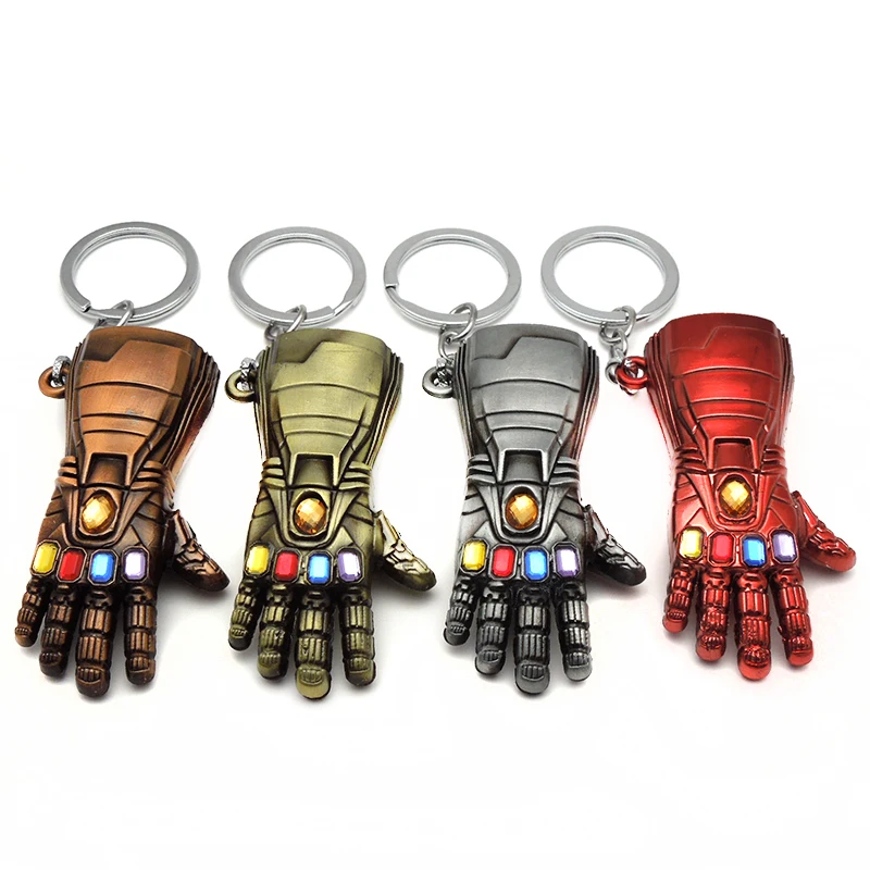 Мстители 4 Бесконечность войны брелок с Железным человеком Thanos мощность Gauntlet 3D