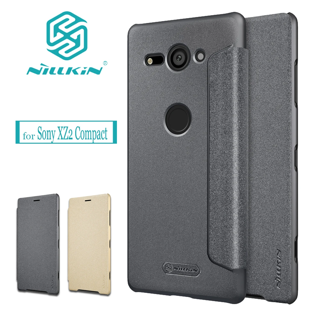 Nilkin Capa для sony XZ2 компактный чехол Nillkin бизнес PU кожаный чехол-книжка для телефона задняя крышка для sony Xperia XZ2 Compact Shell