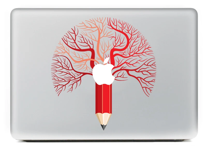 Карандаши с деревьями индивидуальная виниловая наклейка сделай сам для ноутбука