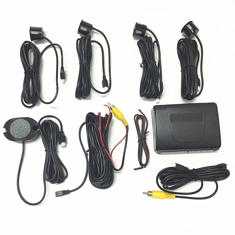Car Parking Radar Sensors + Rear View Camera = 2 in 1 Visual / BIBI Alarm System For Toyota FJ Cruiser 2007~2011 | Автомобили и