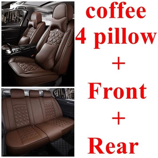 Автомобильный чехол для сиденья Volkswagen Passat b5 b6 b7 b8 polo Touareg golf 4 5 6 7 BORA CANDY MAGOTAN Sagitar SPORTSVAN PHIDEON GOL - Название цвета: coffee luxury