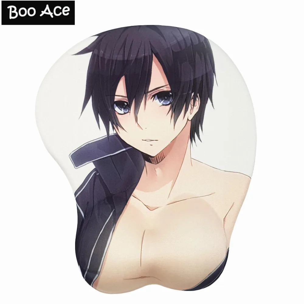Sword Art Online Kirito аниме 3D игровой коврик для мыши с подставкой запястья|mouse pad with