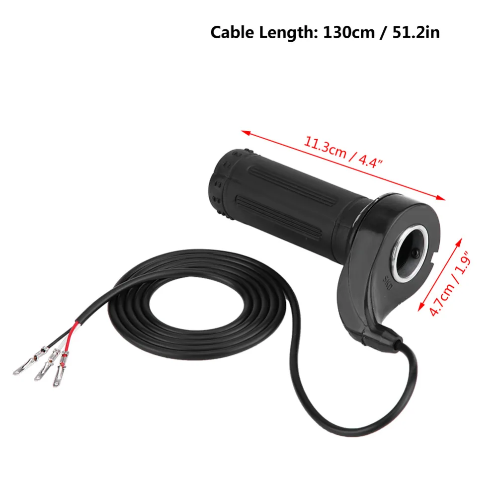 

1 Pcs 24V 36V 48V 3 Wire Twists Throttle Hand Grip For Electirc Scooter Bike Handlebar