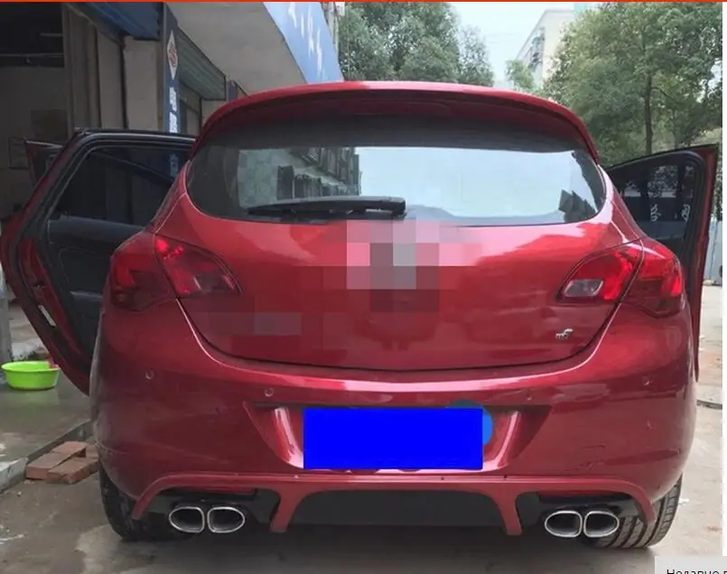 Для Opel Astra J спойлер 2012- Opel Astra J спойлер высокое качество абс материал заднее крыло праймер цвет задний спойлер