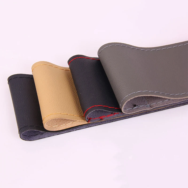 Горячая Нескользящая дышащая микрофибра кожа хорошее ощущение чехол рулевого