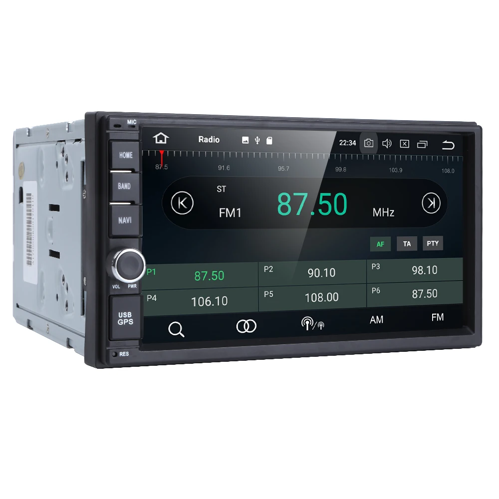 Android 8.0 2 Din 7' Universal Car Radio No DVD Player GPS Navigation 4GB RAM Stereo FM Rds Wifi 4G DAB+ Headunit | Автомобили и